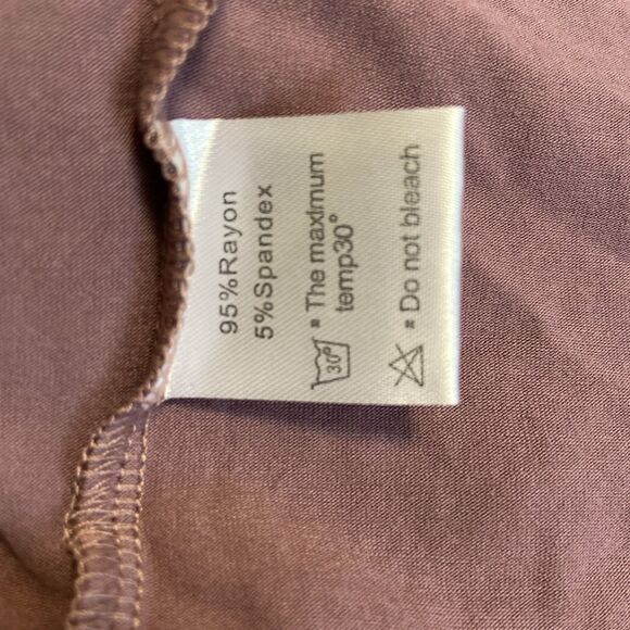 Maternity Womens 3X Empire MAXI Dress Mauve 3/4 Sleeve Spring Formal Casual NWT - Picture 7 of 12